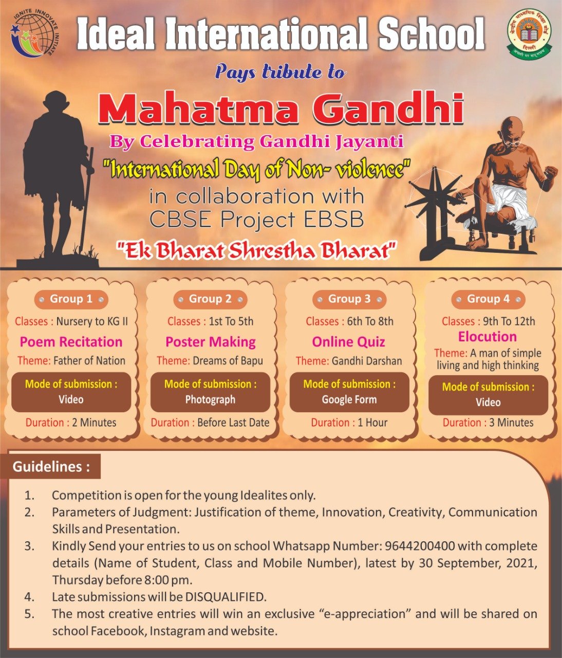 Celebrating Gandhi Jayanti