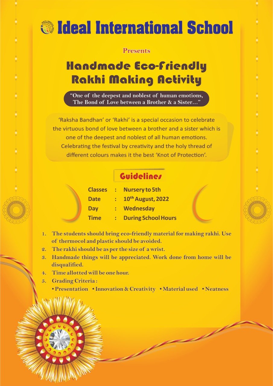 Handmade eco friendly Rakhi Making