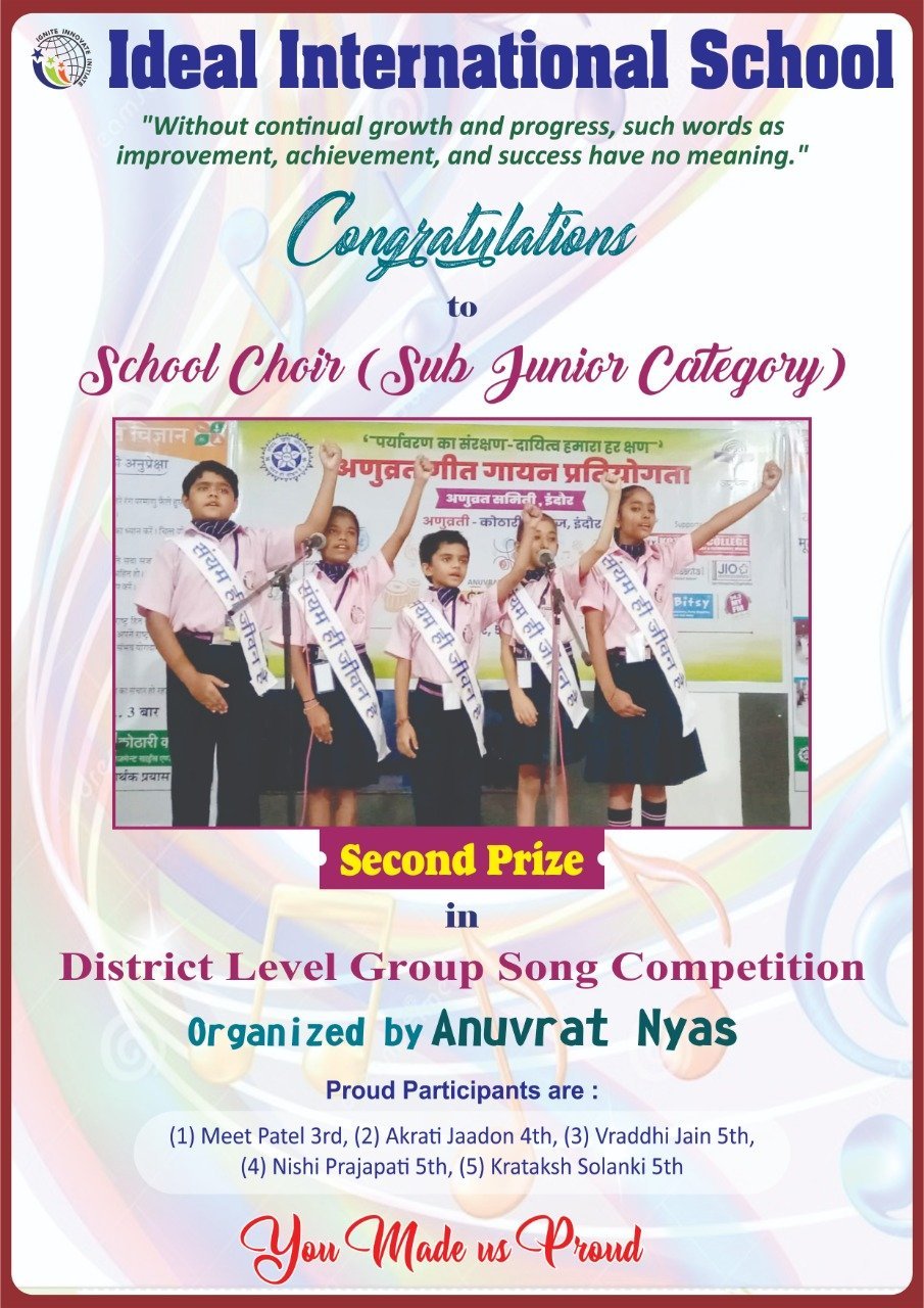 District level group song competition Aug 2022